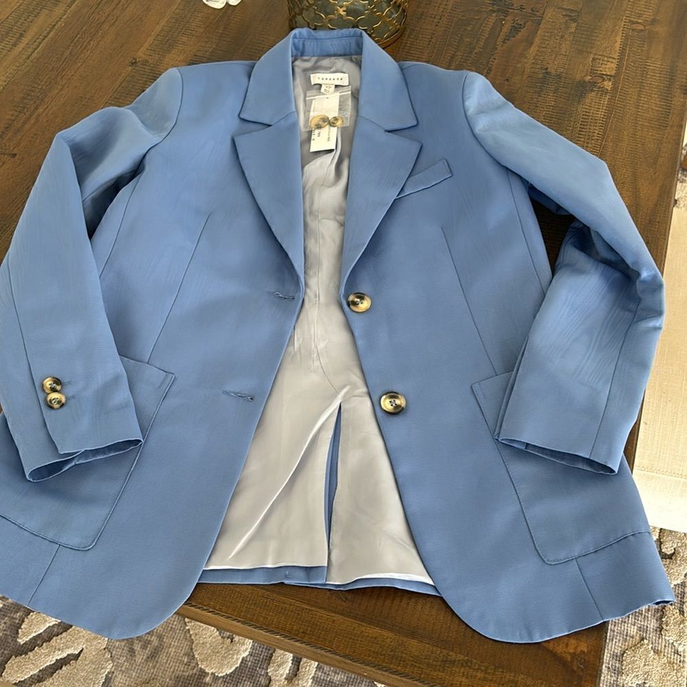 Topshop cobalt blue boyfriend blazer- new with tags- size 2